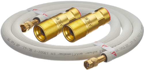 Thermoplastischer Kältemittelschlauch mit Anschlussarmaturen Generation II/III